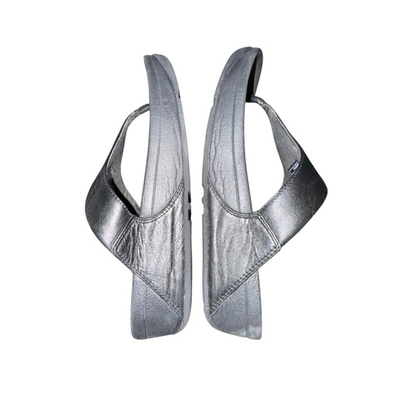 ▶️ Fitflop ◀️ Solid Black Thong Sandals Size 8 - Picture 8 of 14